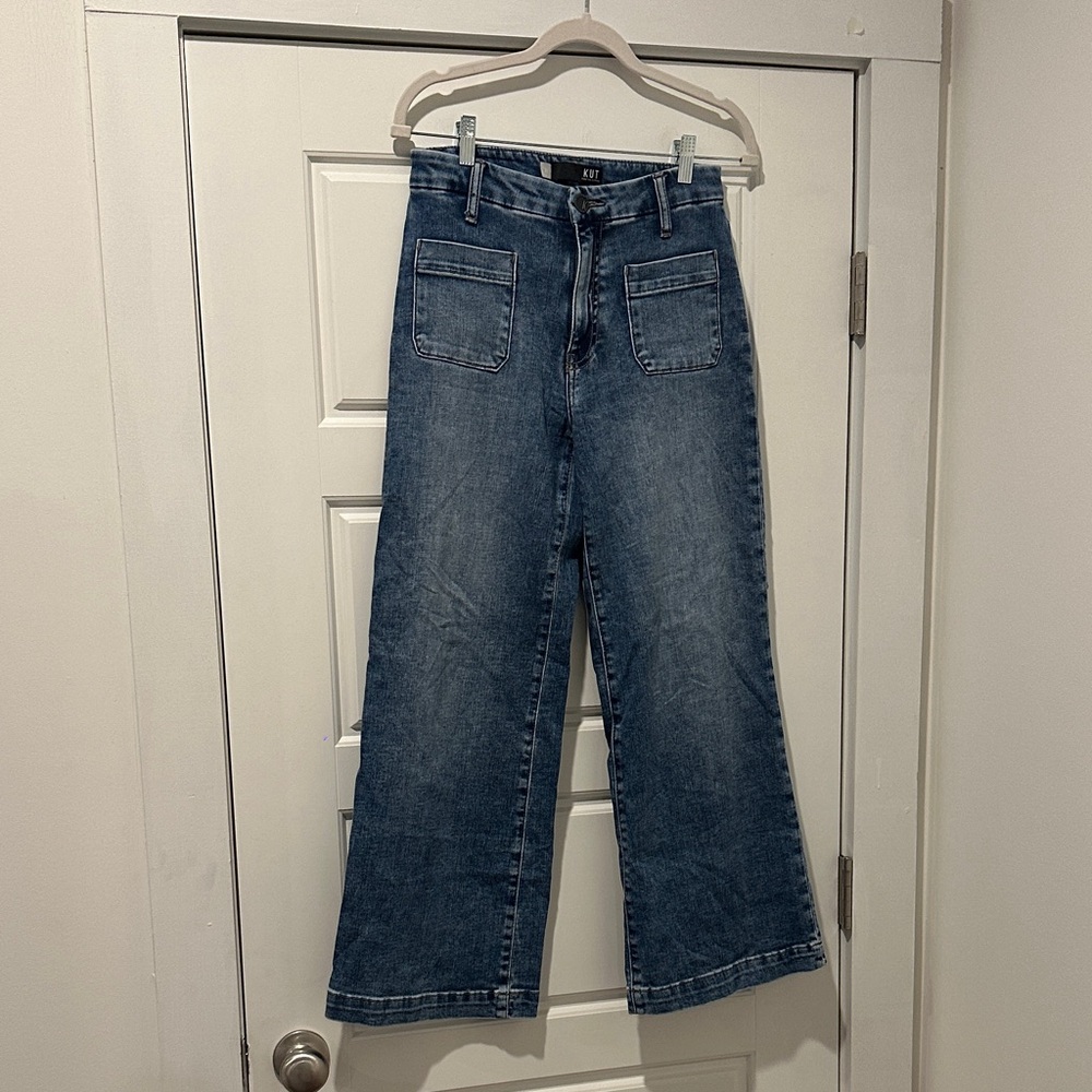 Kut Meg wide leg jeans with pockets